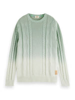 Load image into Gallery viewer, Scotch and Soda Gradient Cable Knit Pullover - Mint
