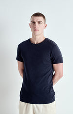 Load image into Gallery viewer, American Vintage Bysapick Slub Tee - Navy
