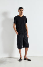 Load image into Gallery viewer, American Vintage Bysapick Slub Tee - Black
