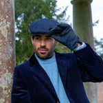 Load image into Gallery viewer, Dents Corduroy Flat Cap - Navy - Mitchell McCabe Menswear
