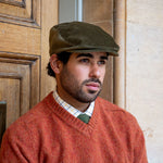 Load image into Gallery viewer, Dents Corduroy Flat Cap - Olive - Mitchell McCabe Menswear
