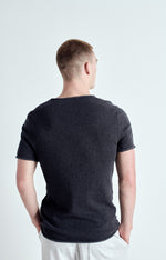 Load image into Gallery viewer, American Vintage Sonoma Raw Edge Tee - Charcoal Melange
