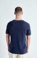Load image into Gallery viewer, American Vintage Sonoma Raw Edge Tee - Vintage Navy
