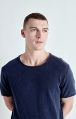 Load image into Gallery viewer, American Vintage Sonoma Raw Edge Tee - Vintage Navy
