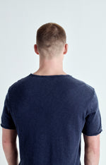 Load image into Gallery viewer, American Vintage Sonoma Raw Edge Tee - Vintage Navy
