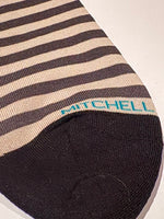 Load image into Gallery viewer, Mitchell McCabe - Bar Stripe Sock in Charcoal
