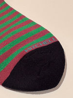 Load image into Gallery viewer, Mitchell McCabe - Bar Stripe Sock in Green
