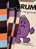 Load image into Gallery viewer, Mitchell McCabe - Block Check Sock in Plum
