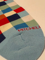 Load image into Gallery viewer, Mitchell McCabe - Block Check Sock in Sky
