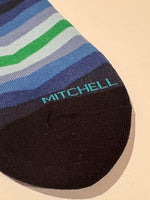 Load image into Gallery viewer, Mitchell McCabe - Chevron Stripe Sock in Green
