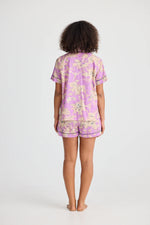 Load image into Gallery viewer, Holiday Namaste Pyjama Set - Purple Haveli
