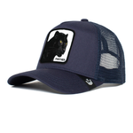 Load image into Gallery viewer, Goorin Brothers Trucker Cap - Navy Panther Truckin&#39;
