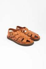 Load image into Gallery viewer, Organic Handloom Gurka Sandal - Brown - Mitchell McCabe Menswear
