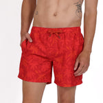 Load image into Gallery viewer, Original Weekend Swim Shorts - Wild Flower Print in Red
