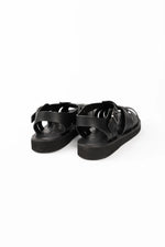 Load image into Gallery viewer, Organic Handloom Gurka Sandal - Black - Mitchell McCabe Menswear
