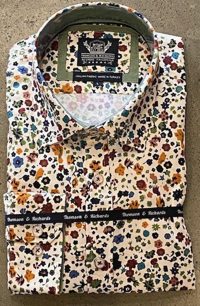 Thomson & Richards Picasso Print Shirt - Multi