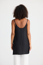 Load image into Gallery viewer, Shanty Shakti Singlet - Black Linen Blend

