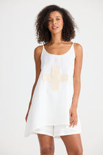 Load image into Gallery viewer, Shanty Shakti Singlet - White Linen Blend
