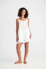 Load image into Gallery viewer, Shanty Shakti Singlet - White Linen Blend
