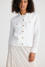 Load image into Gallery viewer, Shanty Monza Jacket - White Linen
