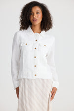 Load image into Gallery viewer, Shanty Monza Jacket - White Linen
