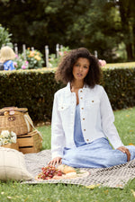 Load image into Gallery viewer, Shanty Monza Jacket - White Linen
