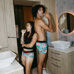 Load image into Gallery viewer, Thunderwear - Peacocking Flamingo Men's Sport Quick Dry Trunks - Mitchell McCabe Menswear
