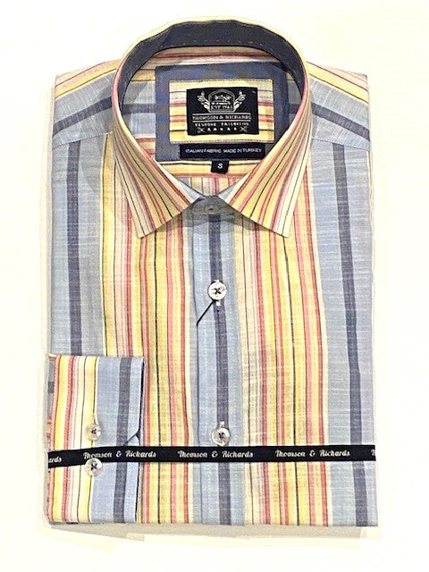 Thomson & Richards Sienna Stripe Shirt - Multi