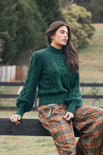 Load image into Gallery viewer, Talisman Chester Knit - Bottle Green
