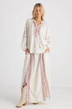 Load image into Gallery viewer, Talisman Joplin Skirt - Natural With Red
