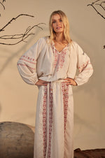 Load image into Gallery viewer, Talisman Joplin Skirt - Natural With Red
