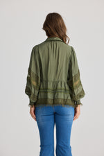 Load image into Gallery viewer, Talisman Folklore Blouse - Khaki - Mitchell McCabe Menswear
