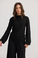Load image into Gallery viewer, Talisman Electra Knit Top - Black Metallic - Mitchell McCabe Menswear

