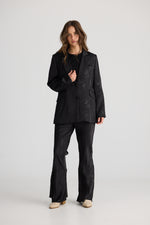 Load image into Gallery viewer, Talisman Kiva Blazer - Black Jacquard
