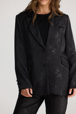Load image into Gallery viewer, Talisman Kiva Blazer - Black Jacquard
