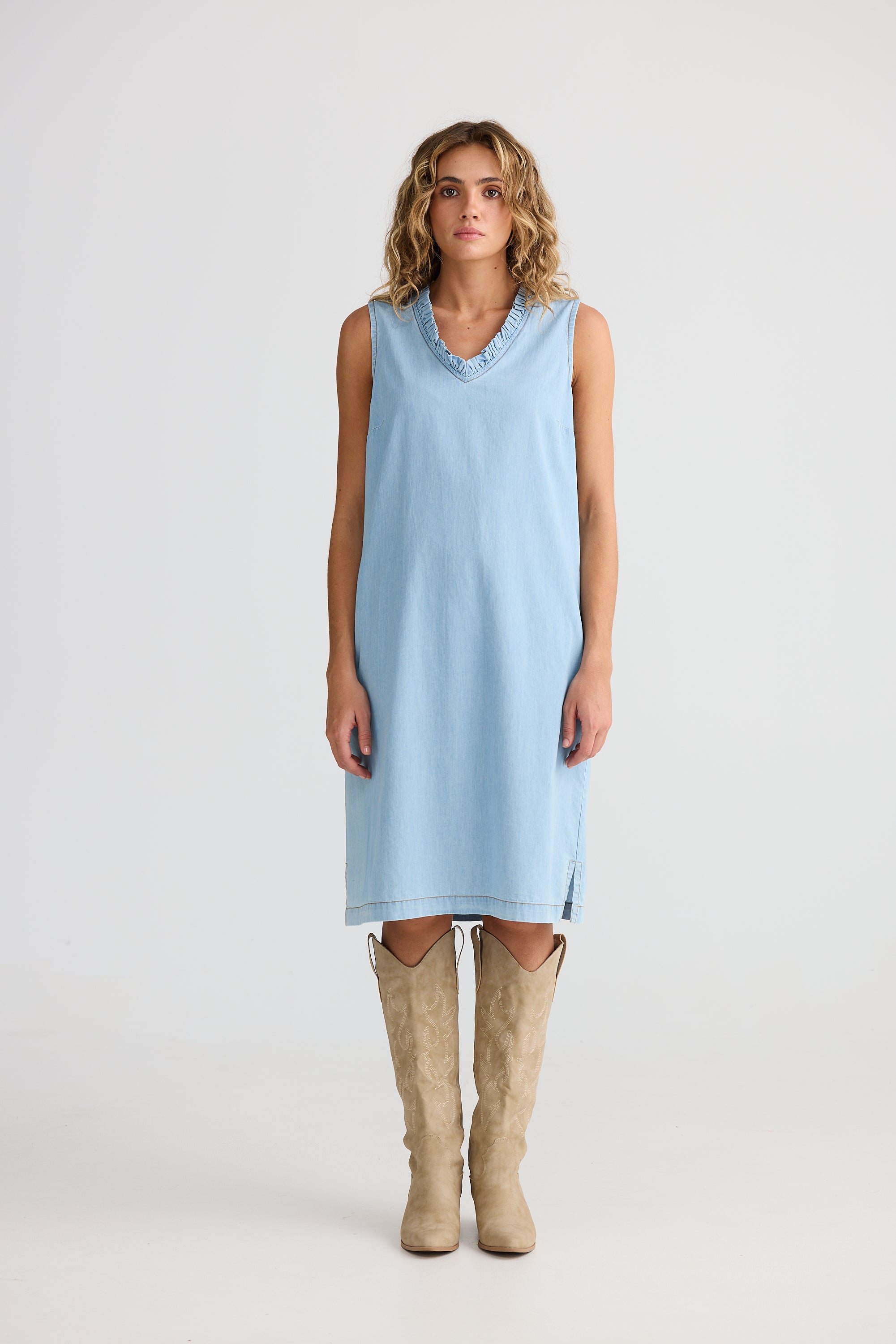 Talisman Vera Denim Dress - Light Denim