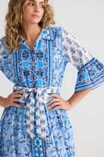 Load image into Gallery viewer, Talisman Jardin Dress - Blueberry Fields
