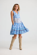 Load image into Gallery viewer, Talisman Lucky Charm Dress - Blueberry Fields
