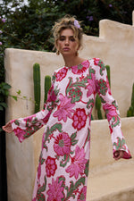 Load image into Gallery viewer, Talisman Stardust Maxi Dress - Pink Ibiza
