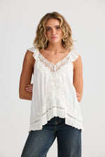 Load image into Gallery viewer, Talisman Exhale Cami - Off White Dobby

