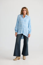 Load image into Gallery viewer, Talisman Chantilly Shirt - Denim Bandana
