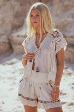 Load image into Gallery viewer, Talisman Ithika Tie Top - Light Natural
