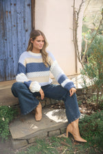 Load image into Gallery viewer, Talisman Hudson Knit - Denim Multi - Mitchell McCabe Menswear
