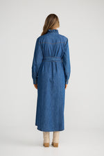 Load image into Gallery viewer, Talisman Pedro Maxi Dress - Mid Denim - Mitchell McCabe Menswear
