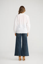 Load image into Gallery viewer, Talisman Zora Shirt - White With Black Embroidery - Mitchell McCabe Menswear
