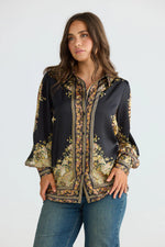 Load image into Gallery viewer, Talisman Rune Shirt  - Paisley Black

