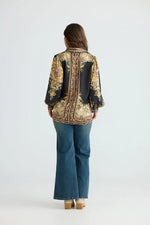 Load image into Gallery viewer, Talisman Rune Shirt  - Paisley Black
