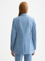Load image into Gallery viewer, Scotch and Soda Woman Corduroy Blazer - Faded Blue
