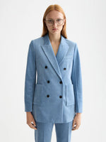 Load image into Gallery viewer, Scotch and Soda Woman Corduroy Blazer - Faded Blue
