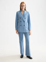 Load image into Gallery viewer, Scotch and Soda Woman Corduroy Blazer - Faded Blue
